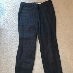 J.Crew Linen Black Pants